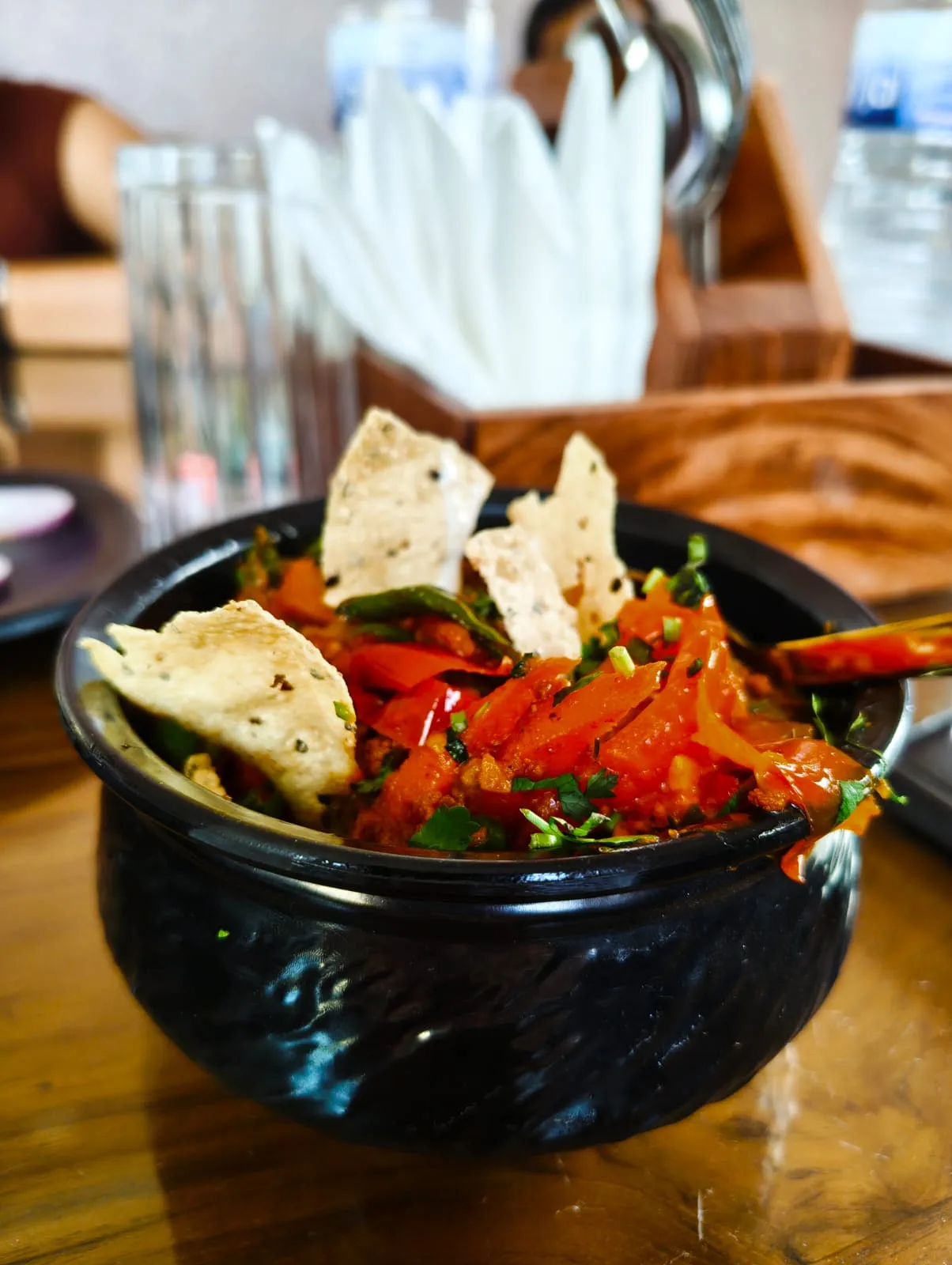 Vegetarian starter served at ARK Kitchen Ranchi